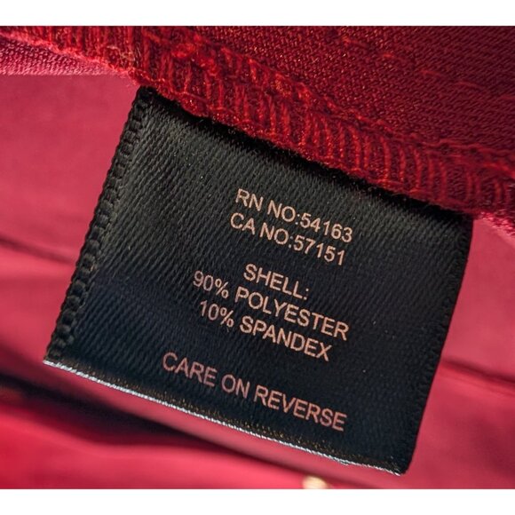 Marc New York Women's XS Car Coat Red Faux Suede Longline Button down - Picture 13 of 14